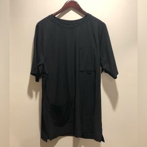 Classic Black Men's Scrub Shirt NWT